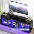 81in Long LED TV Stands W/Power Outlet - Image 9