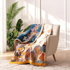 LUTBM Boho Throw Blanket for Couch 100% Cotton Soft Breathable Butterfly and - Image 2