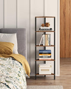 TUTOTAK Corner Shelf, 5-Tier Corner Bookshelf by ChoosetutotakFurnitureBuildYourCozyHome
