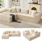 Hetoy Oversized L Shape Modular Sofa, Soft Modular Sectional Couch - Image 6