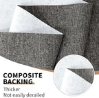 Heavy Linen Fabric 40x57 Inches, 1.2mm Thickness, Plain Solid Color Cloth - Image 2