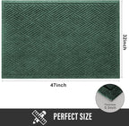 Sturdy Front Door Mat, Absorbent Muddy Dirt Resist Welcome Door Mats Outdoor - Image 2