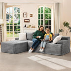 Hobestluk Modular Sectional Sofa Couches L-Shape Couch 3 Seat Modular Sofa - Image 3