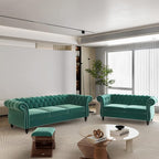 QHITTY 2 Piece Living Room Set, Sectional Chesterfield Sofa Chair Contemporary by QHITTYFurnitureLife