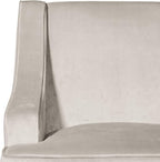 HomePop Swoop Arm Accent Chair, Velvet Grey - Image 7