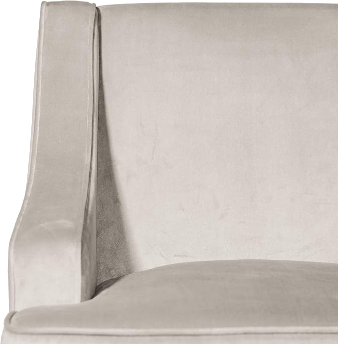 HomePop Swoop Arm Accent Chair, Velvet Grey - Image 7