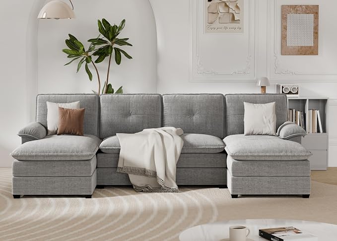 110" U-Shaped Sectional Sofa - Image 3