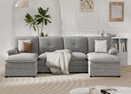 110" U-Shaped Sectional Sofa - Image 3