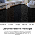 Amdrebio Black Furry Large Area Rug 8x10 - Image 4