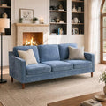 Kingfun 80" Chenille Sofa, 3 Seater Couch, Mid Century Modern Couches by KINGFUN-Anexcitingoption