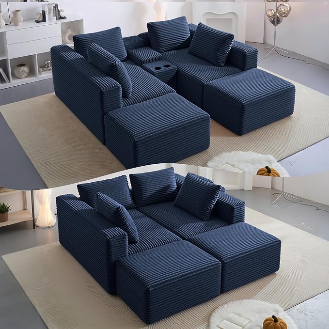 125" Oversized Sectional Couches - Image 5