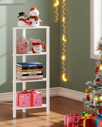 TUTOTAK Corner Shelf, 4-Tier Corner Bookshelf - Image 3