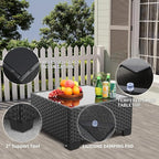 Rattaner Patio Sectional 6 Pieces All-Weather Wicker Patio Furniture Set - Image 5