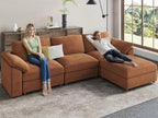 EASE MOOSE Sectional Modular Sofa, Oversized L Shape Sectional Couch Wide Deep - Image 6