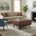 SIMPLIHOME Owen Coffee Table Storage Ottoman - Image 4
