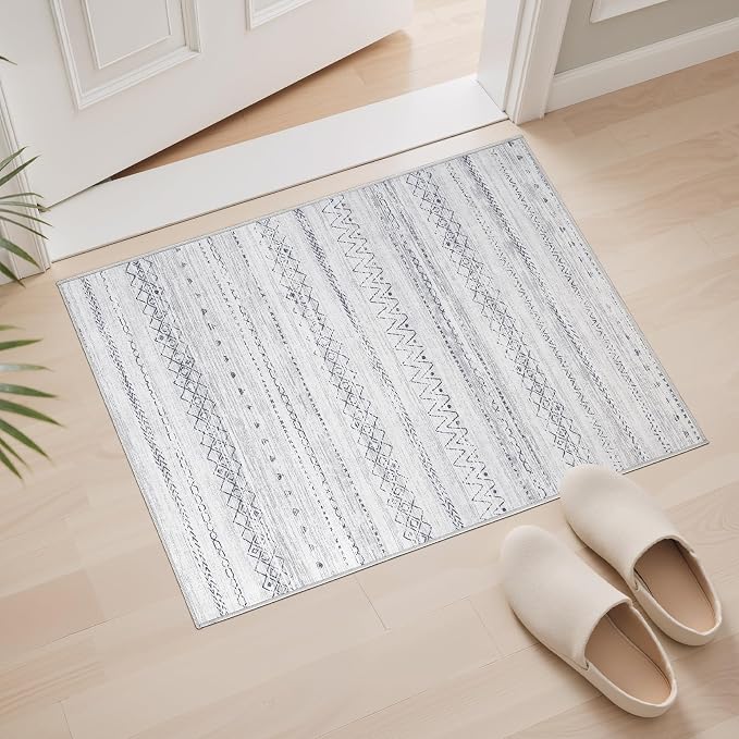 cotiled Washable 2x3 Entryway Rugs: Boho Moroccan Soft Small Rug | Solve Modern - Image 5