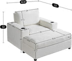 Merax 42.8" Oversized Chaise Lounge Chair - Image 2