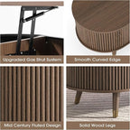 JOINICE 42.5" Oval Lift Top Coffee Table - Image 4