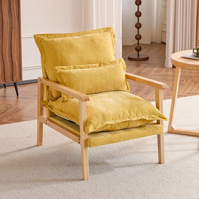 VINGLI Mid-Century Modern Cloud Accent Armchair by VINGLI
