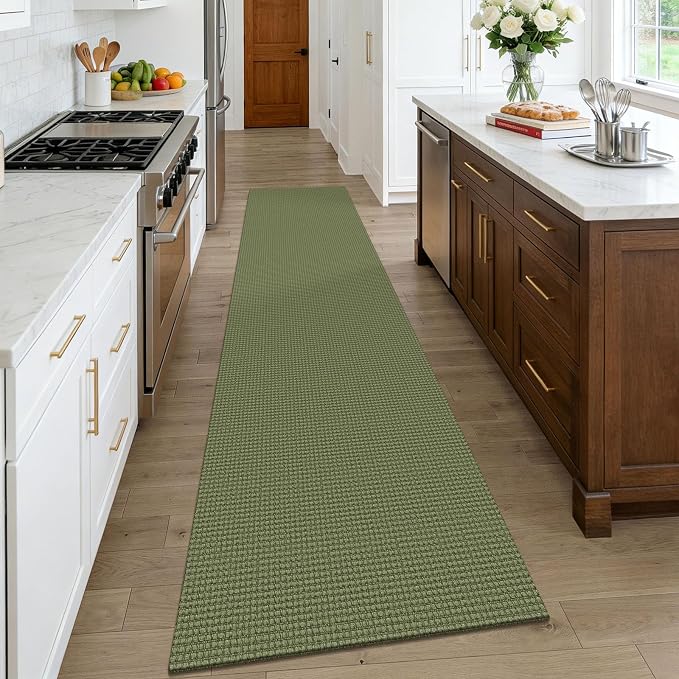 KOZYFLY Cotton Runners Rugs for Hallway 2.5'x10', Washable Runner Rug, Woven - Image 2
