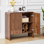 FurSch Fluted Sideboard Buffet Cabinet, Mid Century Modern Storage Cabinet - Image 5