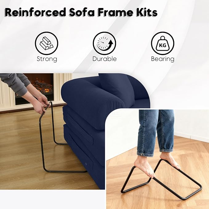 ZEIINPA Convertible Sleeper Sofa Bed - Image 6