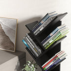 SHEEPAM 5 Tier Tree Book Shelf, Small Desktop Bookshelf - Image 5
