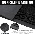 Yimobra Welcome Mats for Front Door 36x24, Heavy Duty Waterproof Outdoor Door - Image 3