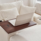 KEIKI Corduroy Storage Armrest Sofa, Single Versatile Seat - Image 6