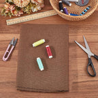 59 Inch Dark Brown Quilting Linen Type Cloth Fabric by The Yard Blend Solid - Image 4