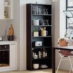 IRONCK Bookshelves and Bookcases Floor Standing 6 Tiers Display Storage Shelves - Image 5