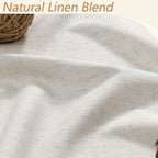 Extra Long 100% Blackout Linen Curtains - Image 3
