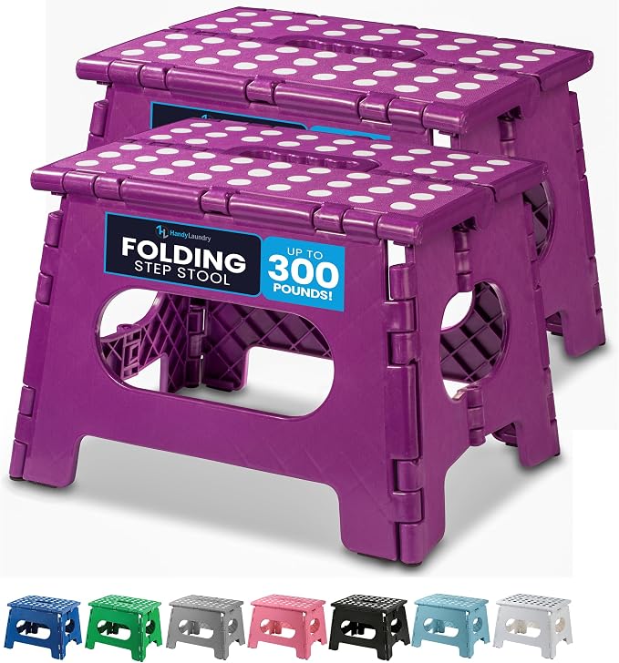 Handy Laundry Folding Lightweight Step Stool by Handy+Laundry