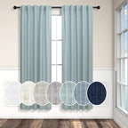 Seafoam Green Curtains 38 Inch Wide by Pitalk