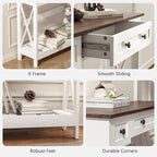 39.4" Farmhouse Console Table - Image 6