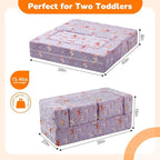 MeMoreCool Kids Modular Couch – Glow-in-the-Dark Butterfly Foam Sofa Bed - Image 3