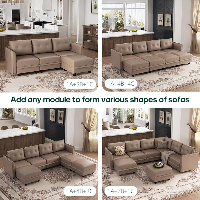 LLappuil Modular Sectional Sofa Middle Module Storage Seat - Image 7