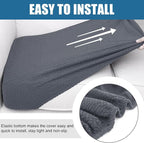 Smiry Waterproof Couch Cushion Covers, Stretch Jacquard Thick Sofa Cushion - Image 4