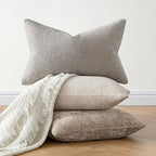 MIULEE Decorative Couch Throw Pillow Covers 20x20 Inch Light Khaki 2 Pack | - Image 4