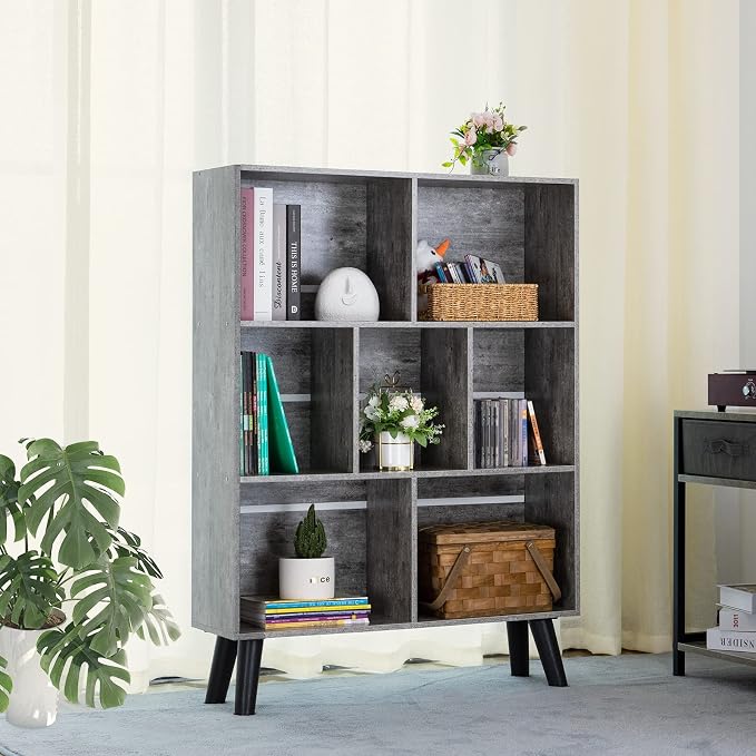 LEYAOYAO Bookshelf Cube Storage Organizer, 3 Tier Bookcase - Image 4