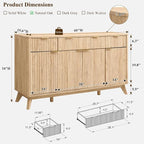 T4TREAM Large Buffet Sideboard Cabinet - Image 2