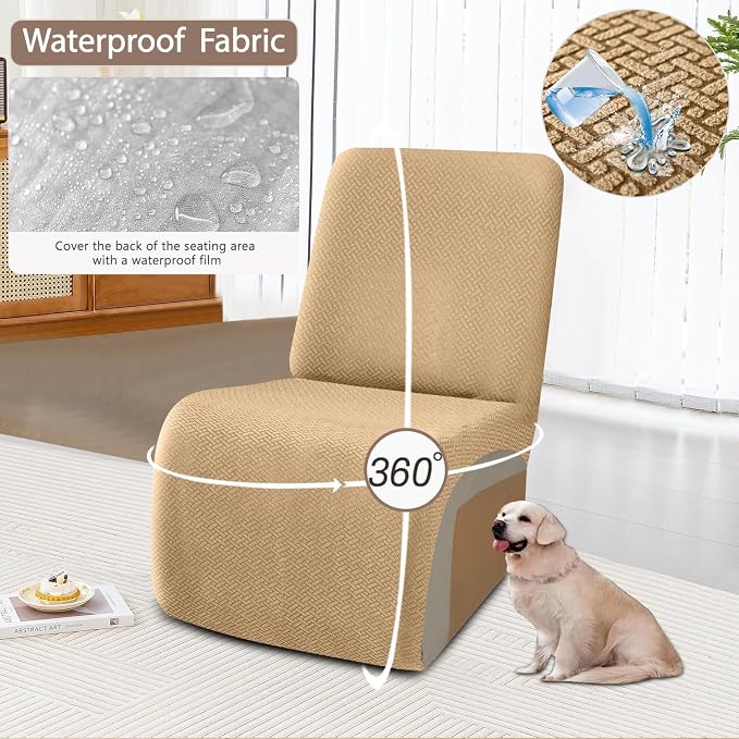 ALIECOM 100% Waterproof Recliner Sectional Couch Covers L Shape Stretch Corner - Image 4