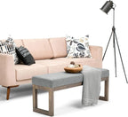SIMPLIHOME Milltown Large Ottoman Bench - Image 4