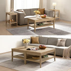 SICOTAS Rattan Coffee Table for Living Room - Image 9