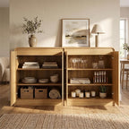 FURSUN 61" Modern Fluted Sideboard - Image 3