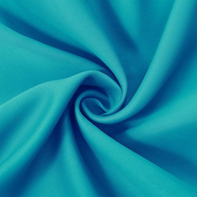 Teal Blackout Curtains/52 x 108 Inch/Set of 2 Panels Room Darkening Thermal - Image 5
