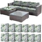 CALBODE 12 Pcs Stretch Indoor/Outdoor Seat Cushion Covers, Indoor/Outdoor Couch by CALBODE