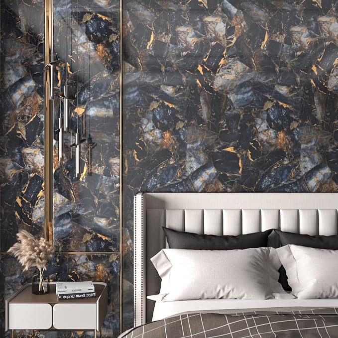 Black/Purple Marble Contact Paper - Image 4