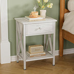VECELO Nightstands Set of 2, Modern Bedside End Tables, Night Stands - Image 2