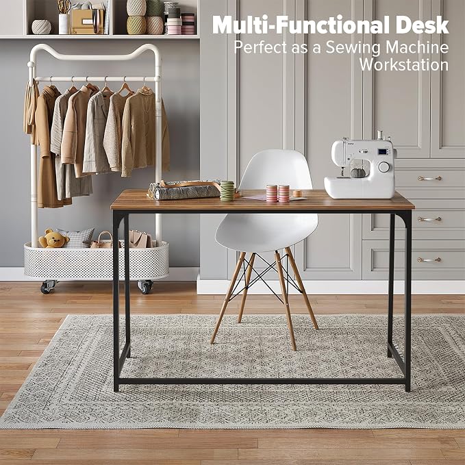 WOHOMO Folding Desk, 47.2" Foldable Computer Desk - Image 7